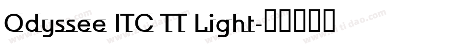 Odyssee ITC TT Light字体转换